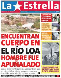 Portada de La Estrella de Tocopilla (Chile)