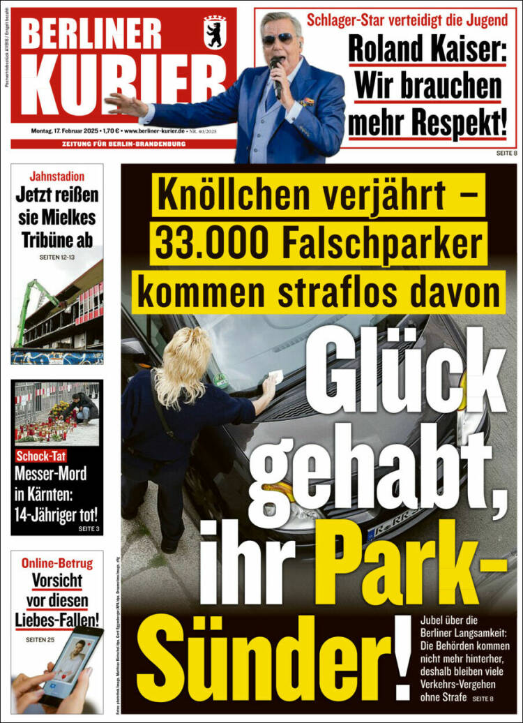 Portada de Berliner Kurier - Startseite BK (Alemania)