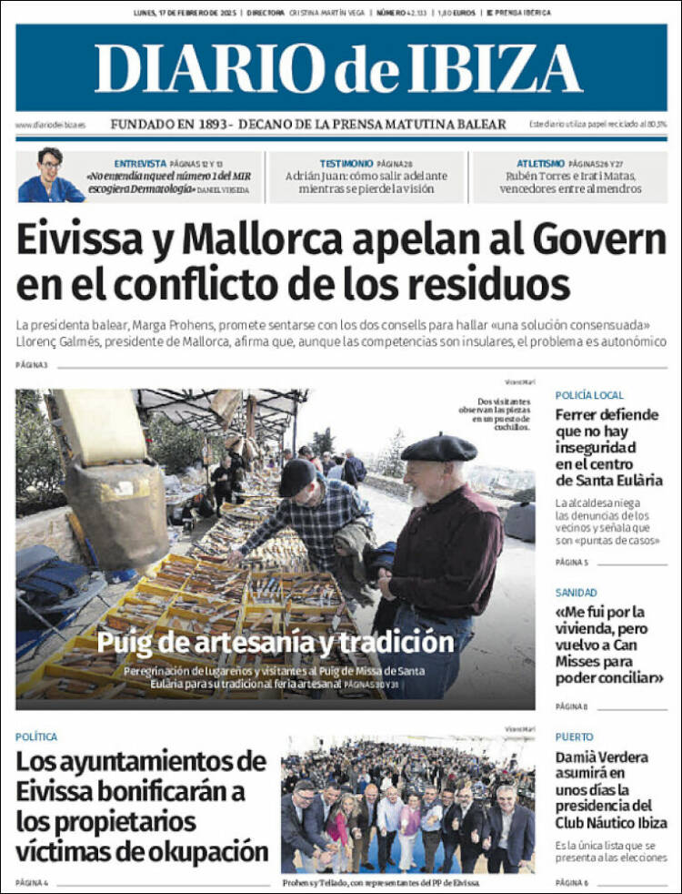 Portada de Diario de Ibiza (España)