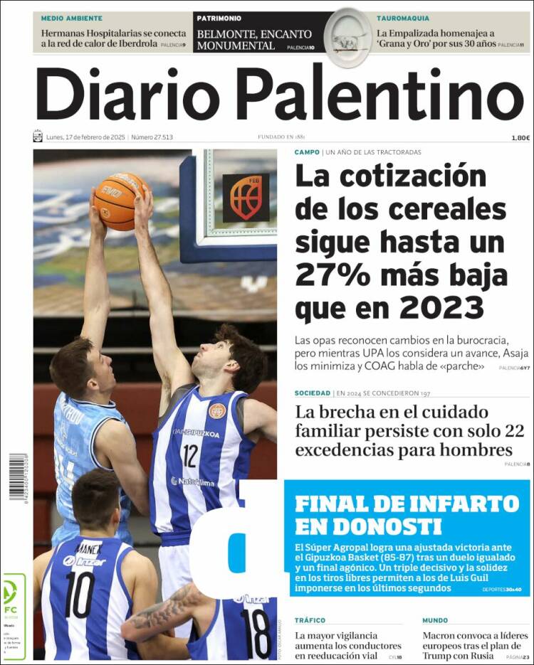 Portada de Diario Palentino (Spain)