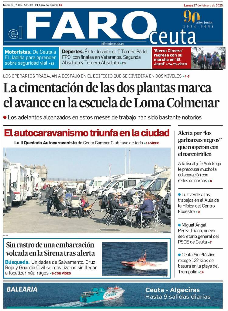 Portada de El Faro de Ceuta (Spain)