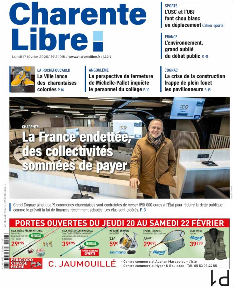 Portada de Charente Libre (France)