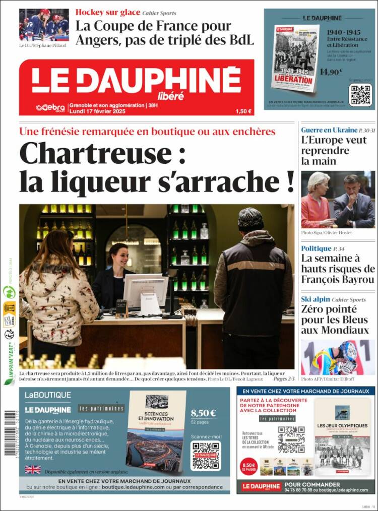 Portada de Le Dauphiné Libéré (France)