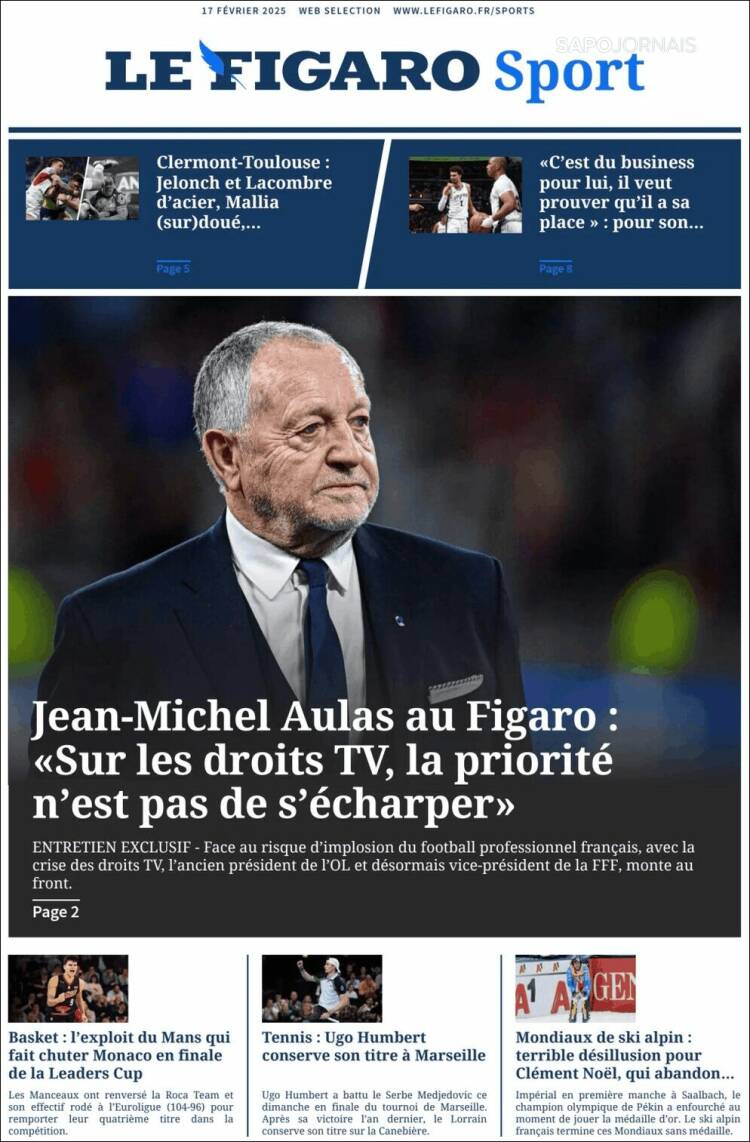 Portada de Le Figaro Sport (France)