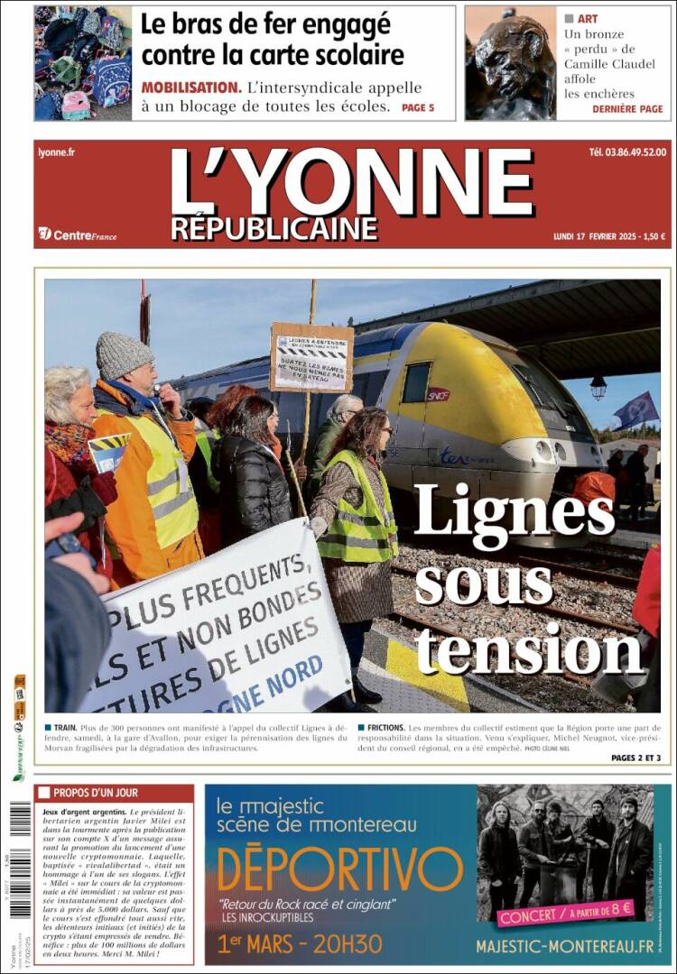 Portada de L'Yonne-Républicaine (France)