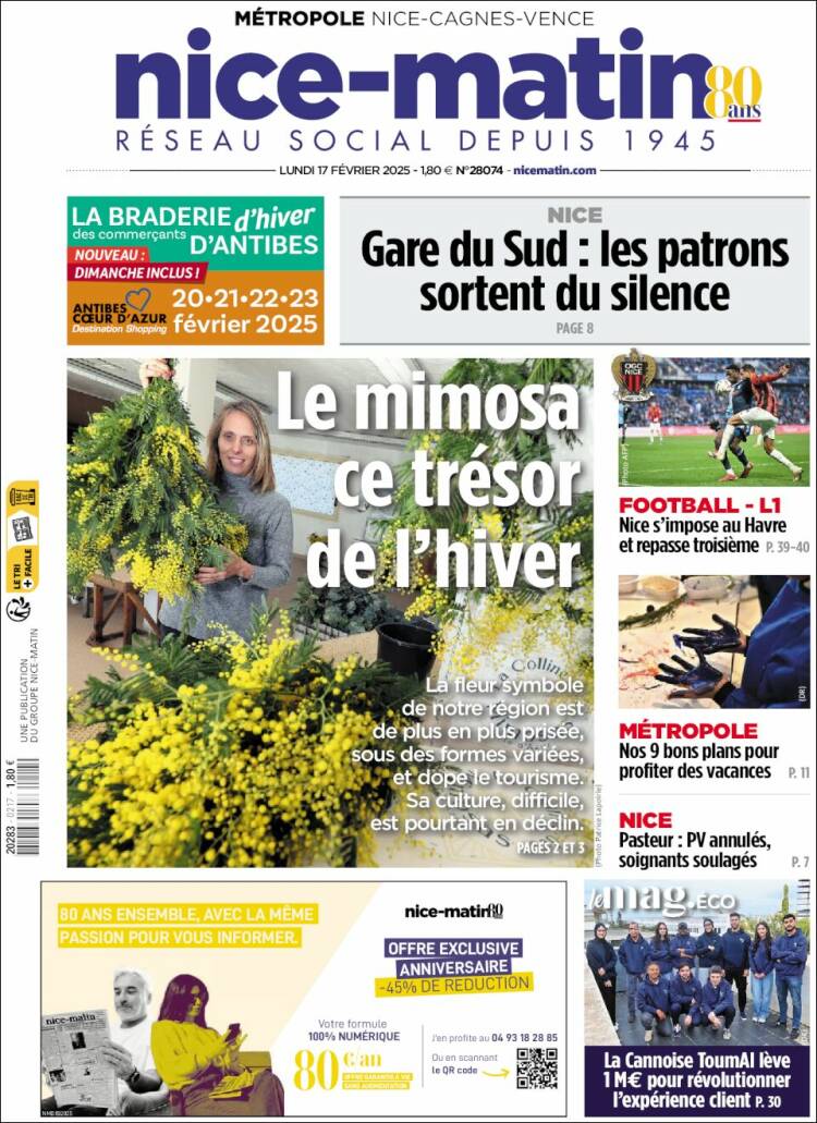 Portada de Nice-Matin (France)