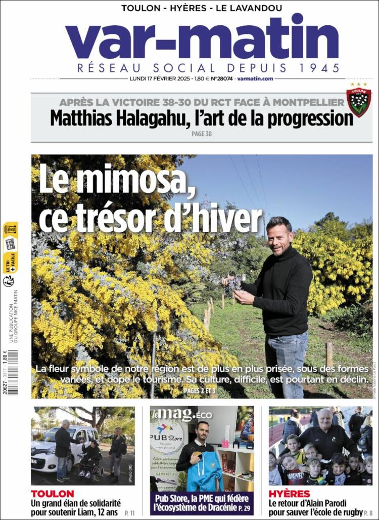 Portada de Var-Matin (Francia)