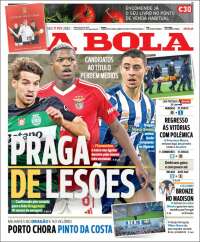 Portada de A Bola (Portugal)