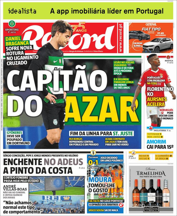 Portada de Record (Portugal)