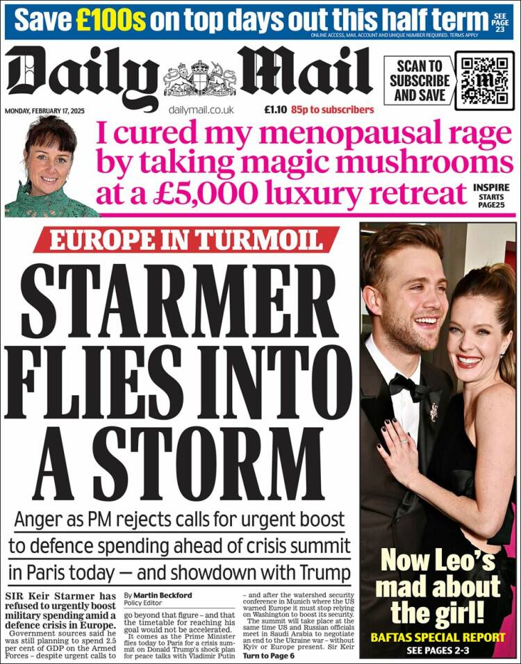 Portada de Daily Mail (United Kingdom)