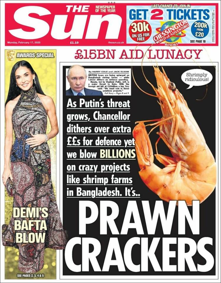 Portada de The Sun (Reino Unido)