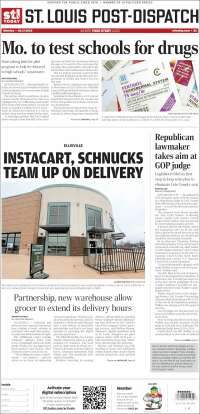 Portada de St. Louis Post-Dispatch (USA)