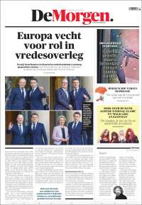 Portada de De Morgen (Bélgica)