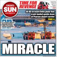 Portada de The Toronto Sun (Canada)