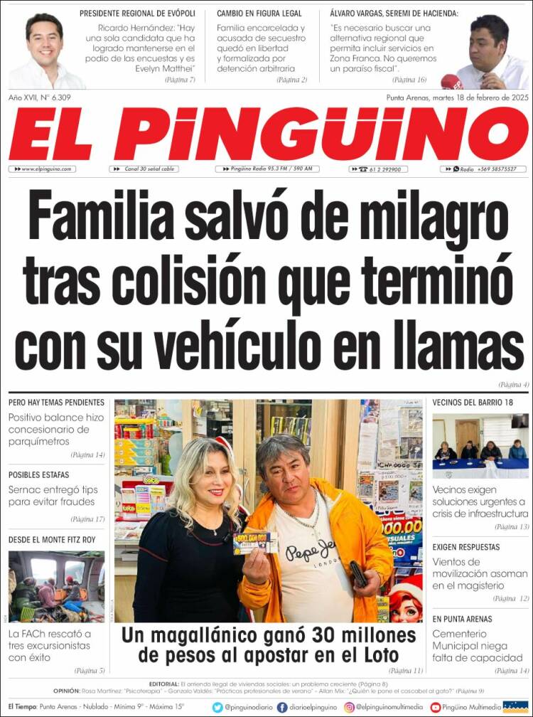 Portada de El Pingüino (Chile)