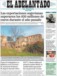 Portada de El Adelantado de Segovia (España)