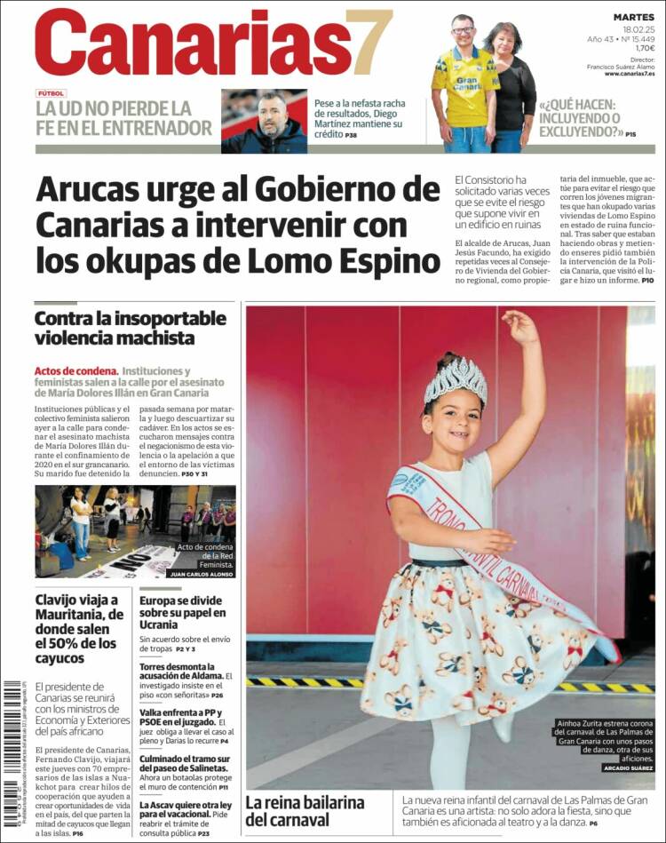 Portada de Canarias 7 (Spain)