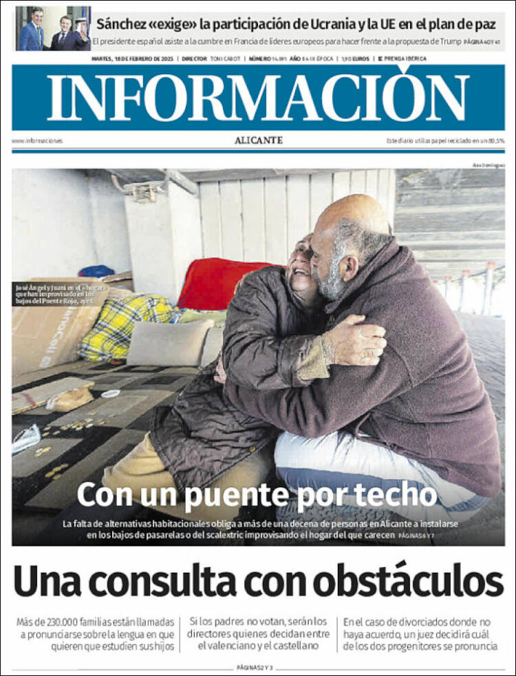 Portada de Diario Información (Spain)