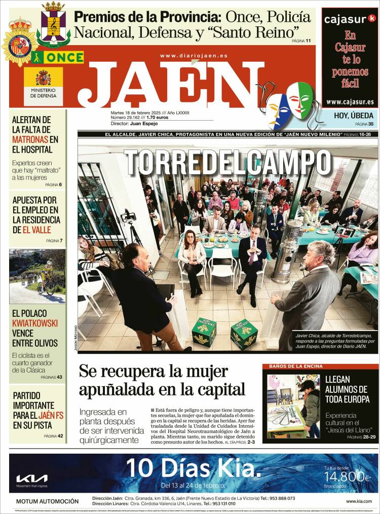 Portada de Diario Jaén (Spain)