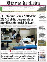 Portada de Diario de León (España)