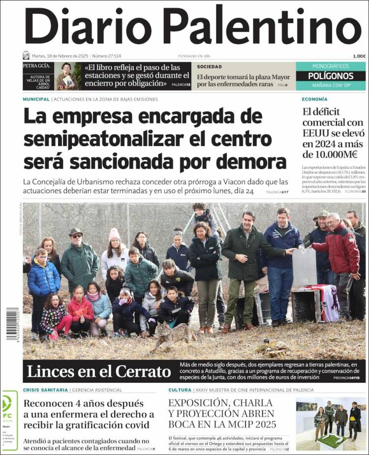 Portada de Diario Palentino (España)