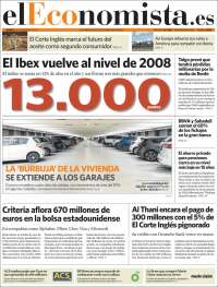 Portada de El Economista (Spain)