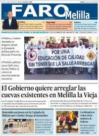 Portada de El Faro de Melilla (España)