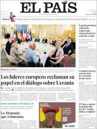 Portada de El País (España)