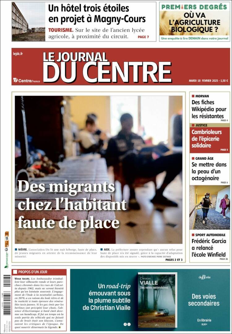 Portada de Le Journal du Centre (France)