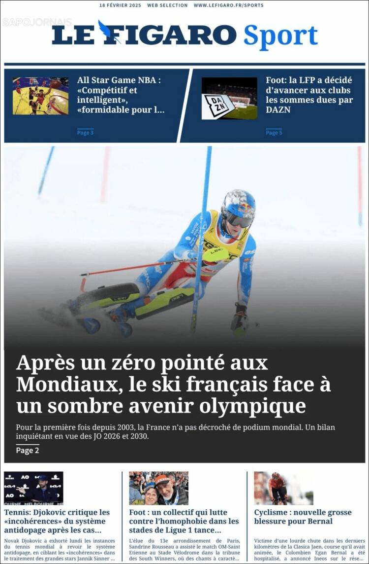 Portada de Le Figaro Sport (France)