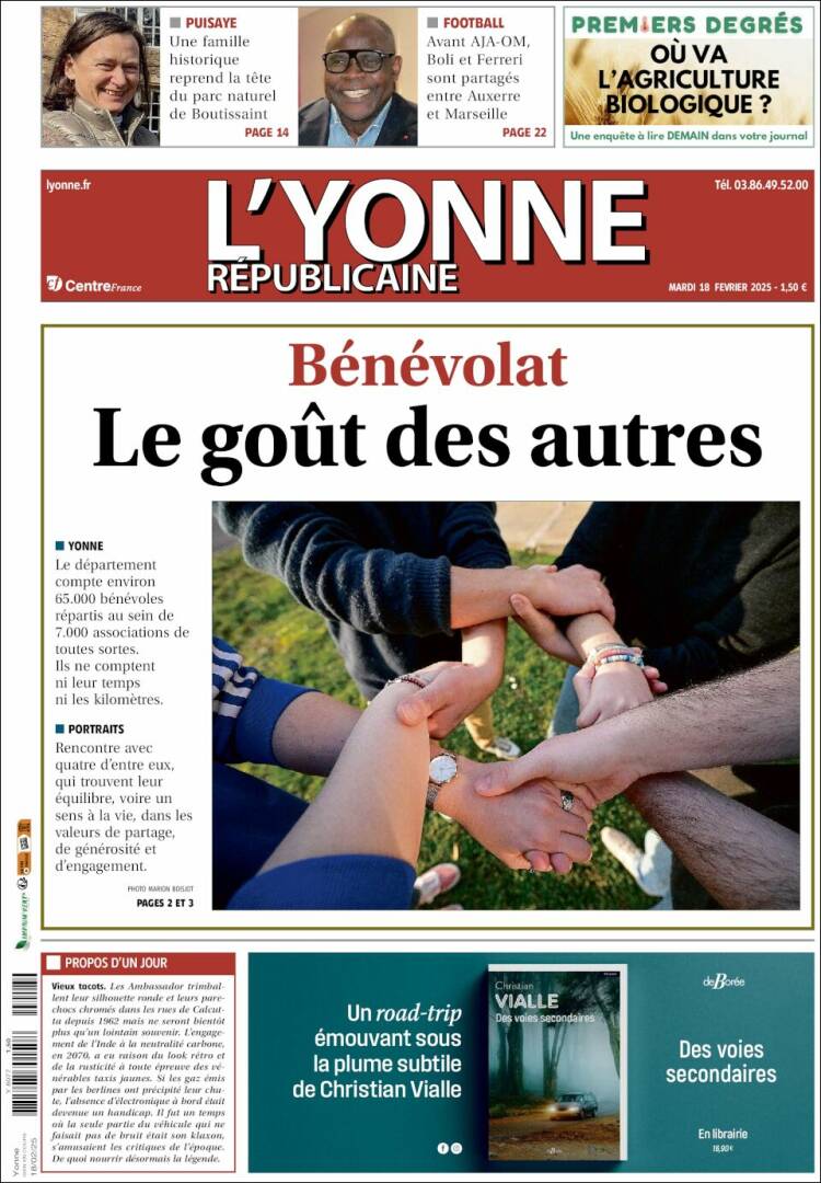 Portada de L'Yonne-Républicaine (France)