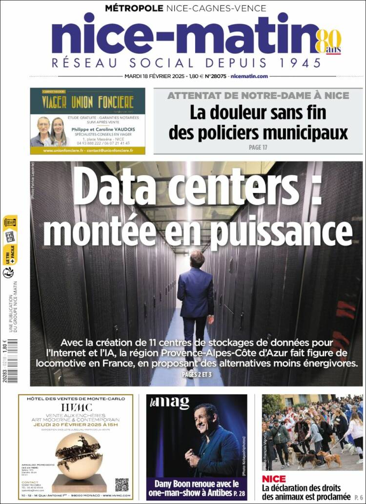 Portada de Nice-Matin (France)