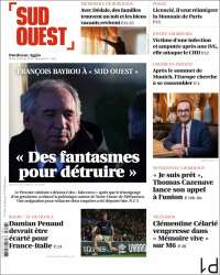 Portada de Sud Ouest (Francia)