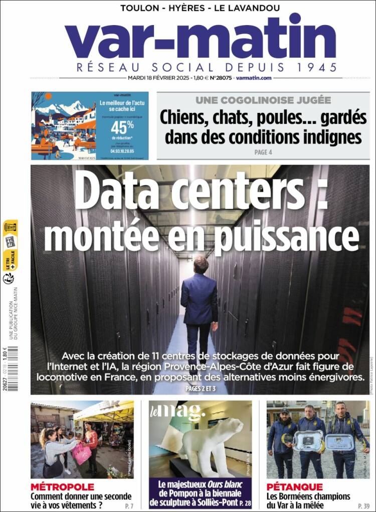 Portada de Var-Matin (France)