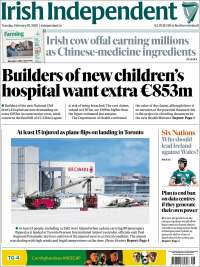 Portada de Irish Independent (Ireland)