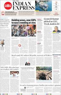 Portada de New Indian Express (India)