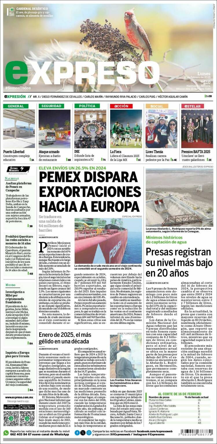 Portada de Expreso (Mexico)