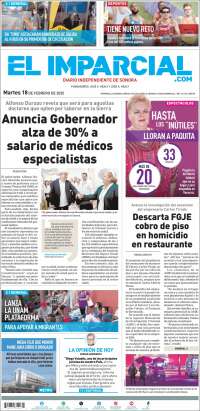 Portada de El Imparcial (Mexico)