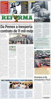 Portada de Reforma (Mexico)