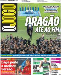 Portada de O Jogo (Portugal)