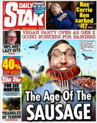 Portada de Daily Star (United Kingdom)