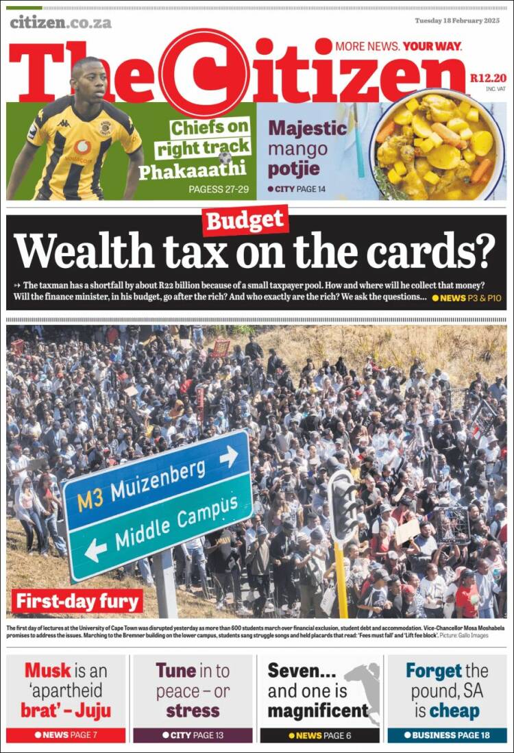 Portada de The Citizen (South Africa)