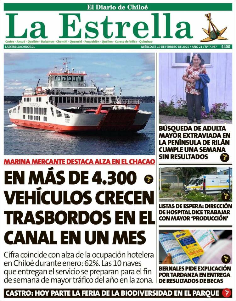 Portada de Estrella de Chiloé (Chile)