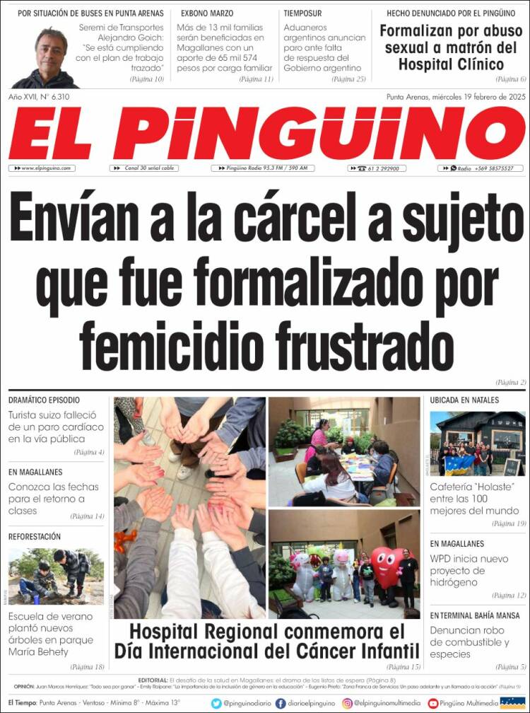 Portada de El Pingüino (Chile)