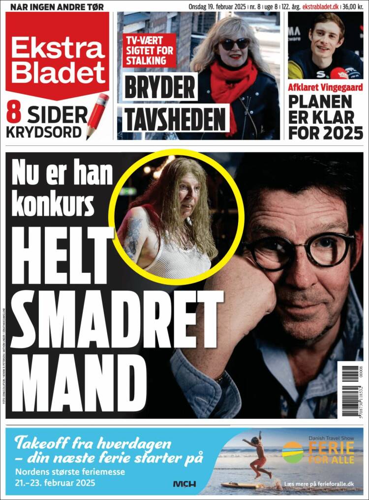 Portada de Ekstra Bladet (Dinamarca)