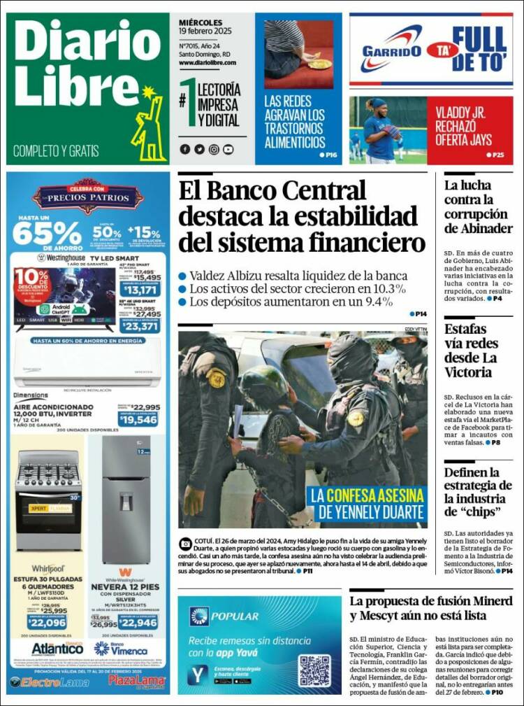 Portada de Diario Libre (Dominican Rep.)