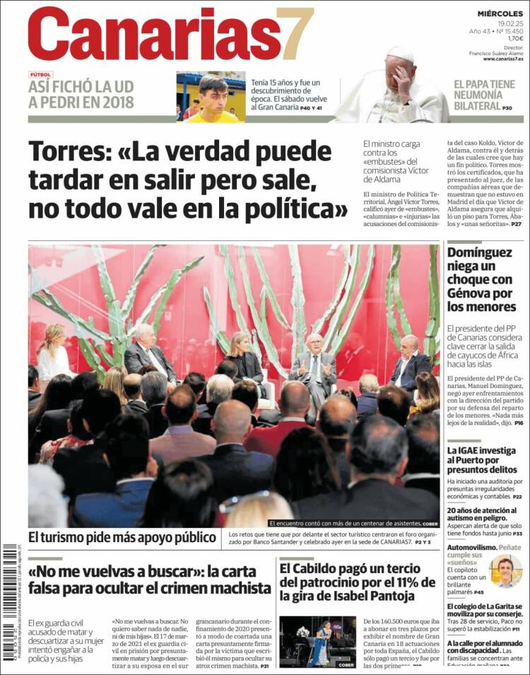 Portada de Canarias 7 (Spain)