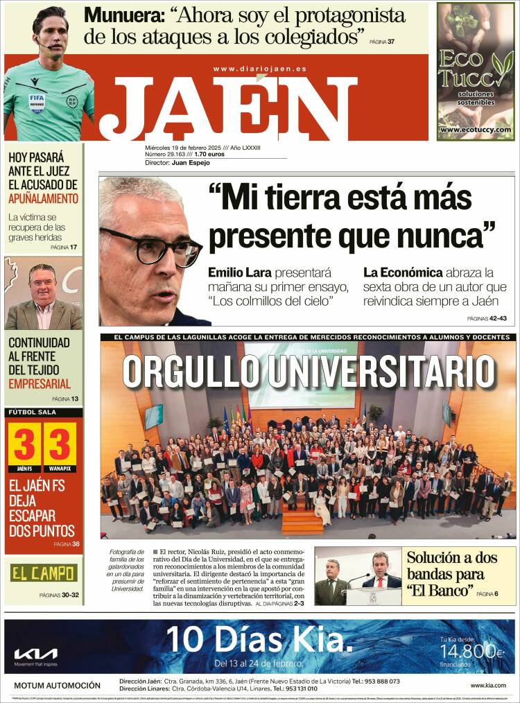 Portada de Diario Jaén (Spain)