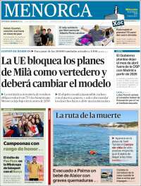 Portada de Menorca - Diario Insular (España)