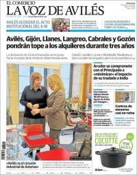 Portada de El Comercio - Avilés (España)